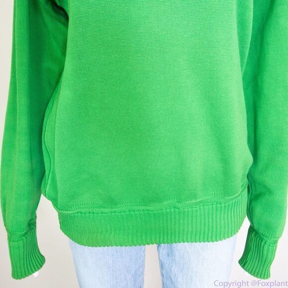 Albam Made in England 100% cotton green‎ sweater, size 1 - Picture 6 of 16